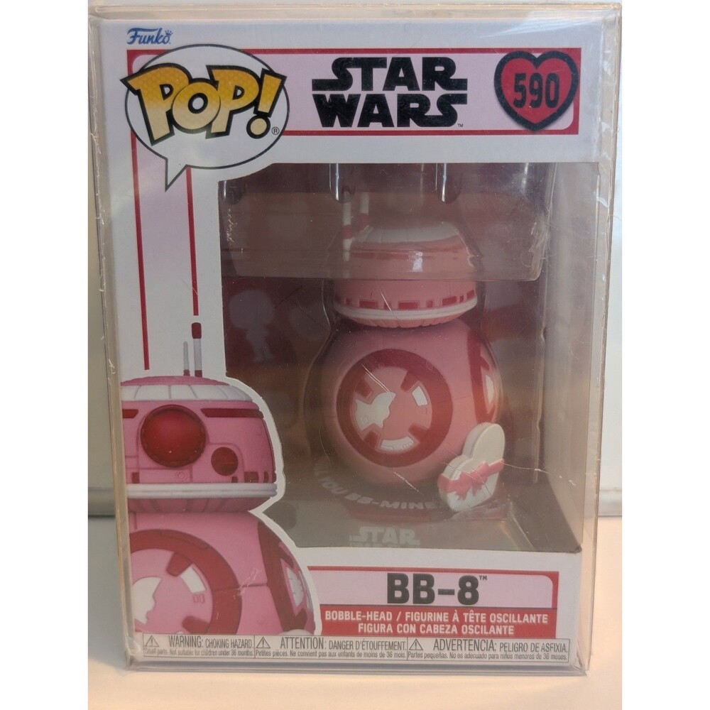 Funko POP STAR WARS Valentines BB-8 Droid #590 Exclusive New! W/Protector